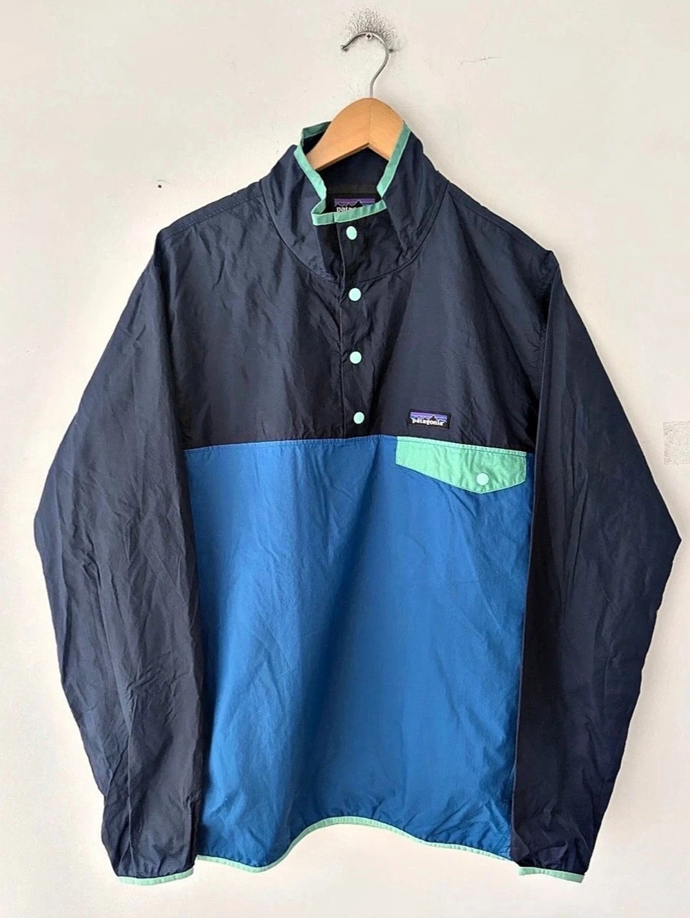 Patagonia Men's Houdini Snap-T® Pullover Color Block Jacket